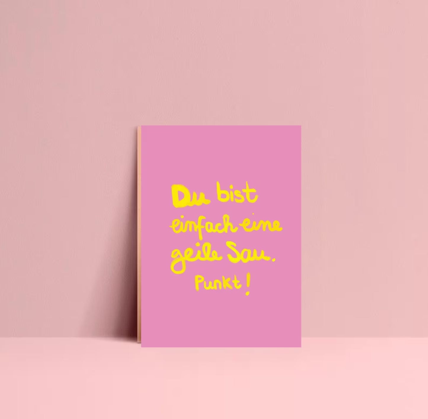Postkarte | du bist einfach eine geile Sau