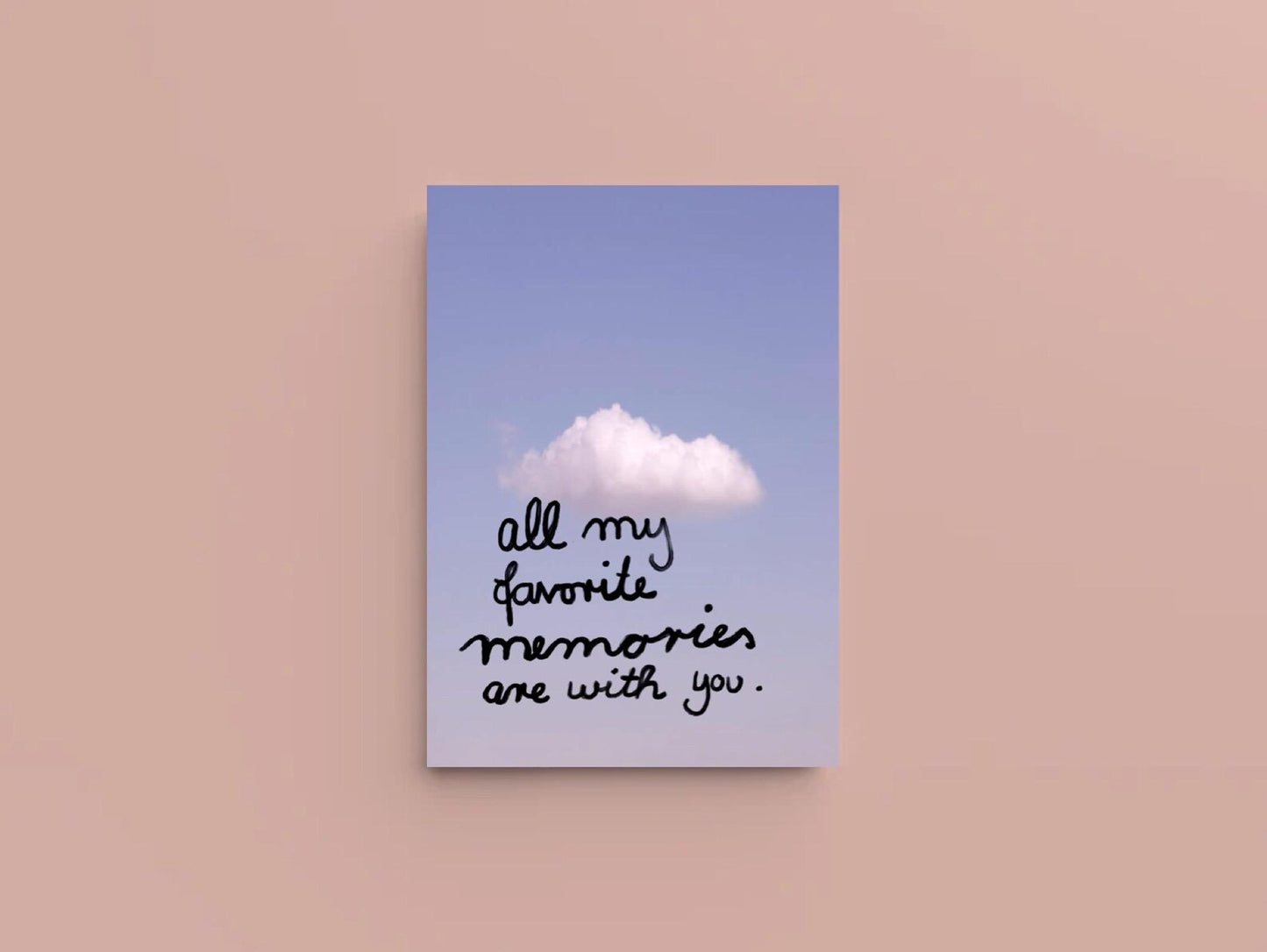 Postkarte | all my favorite memories are with you