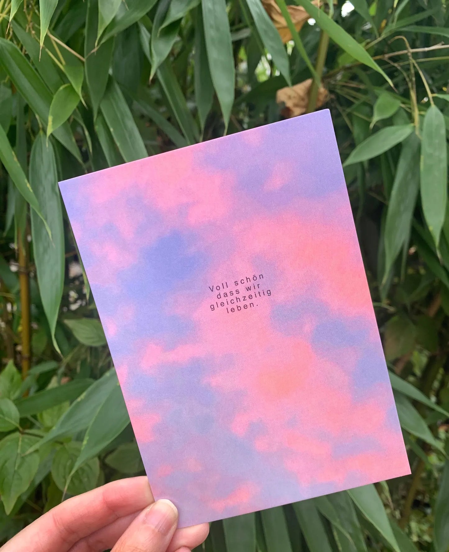 Postkarte | voll schön dass wir gleichzeitig leben