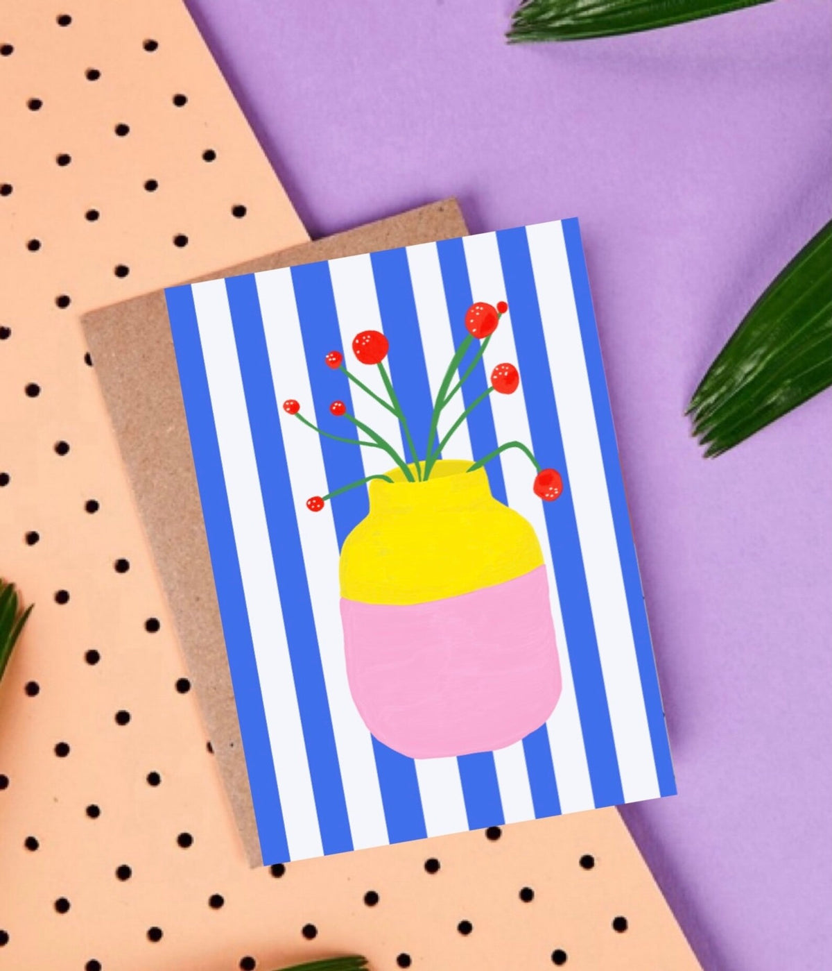 Postkarte | Blumenvase