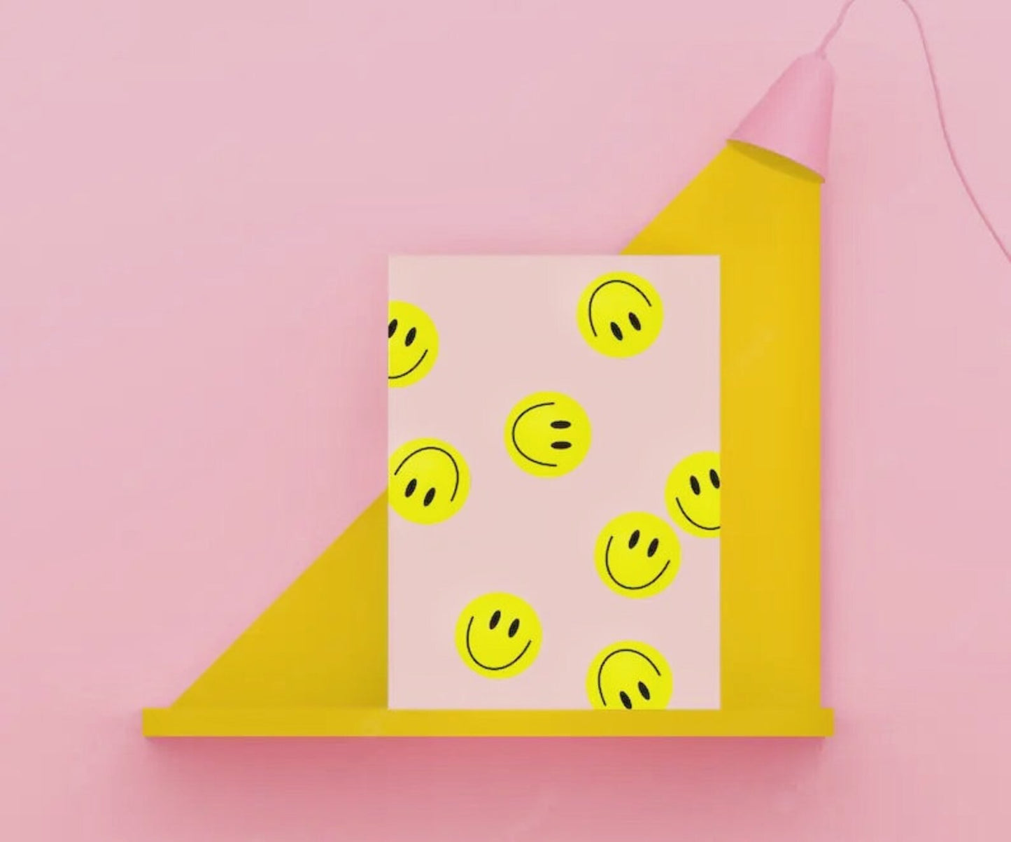 Postkarte | Smileys gelb