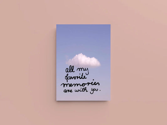 Postkarte | all my favorite memories are with you